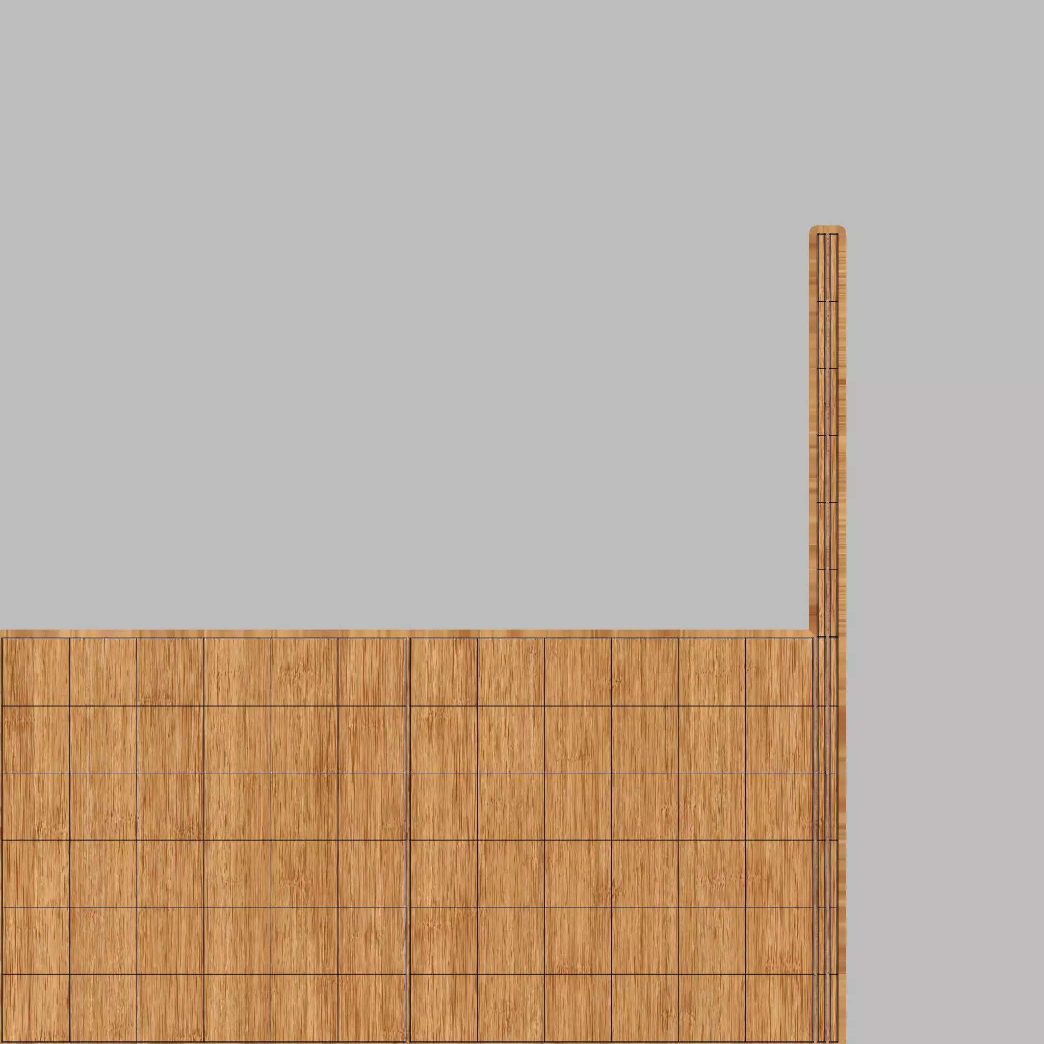 Coffee Table 03 - Bamboo-Pine Wood Low-poly 3D model_13