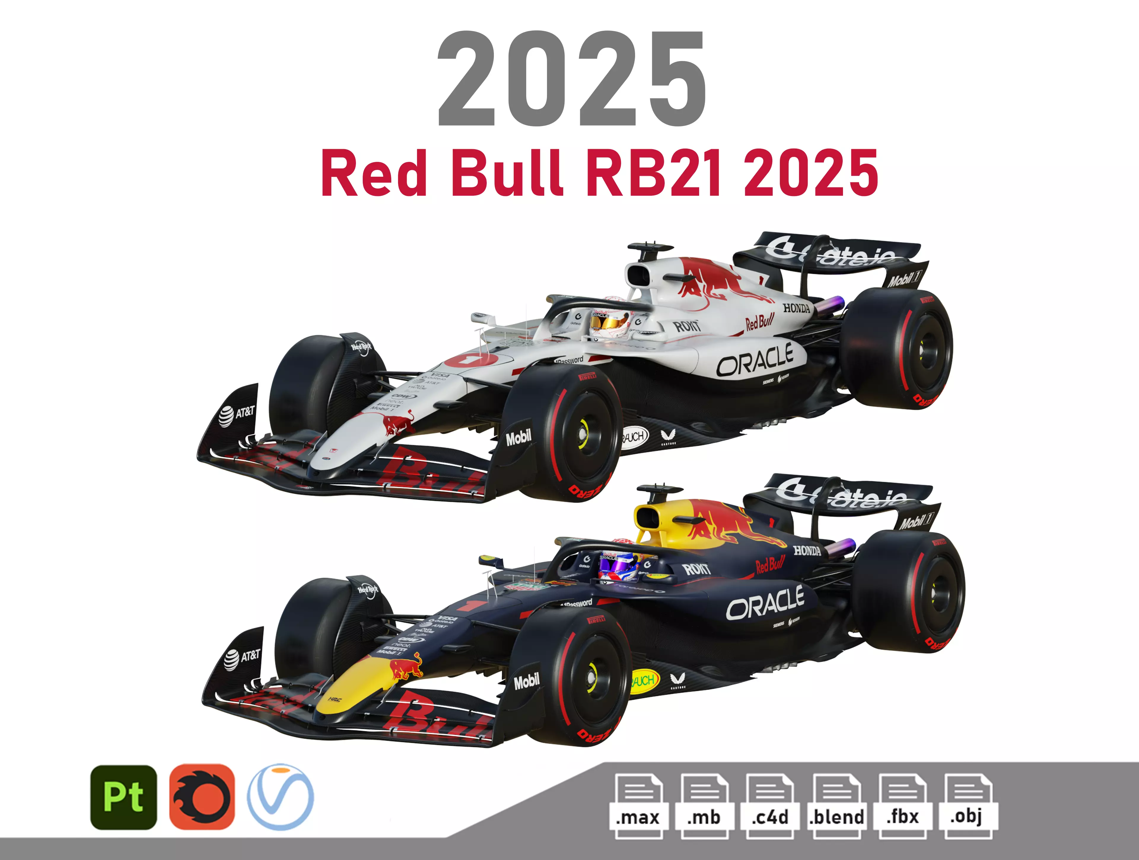 F1 Red Bull RB21 2025 3D model