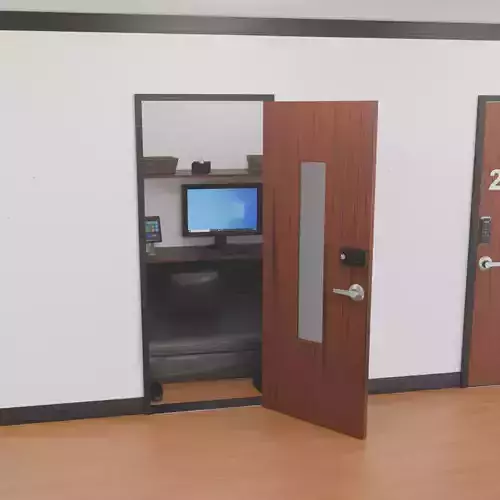 Internet cafe pair room 3D model