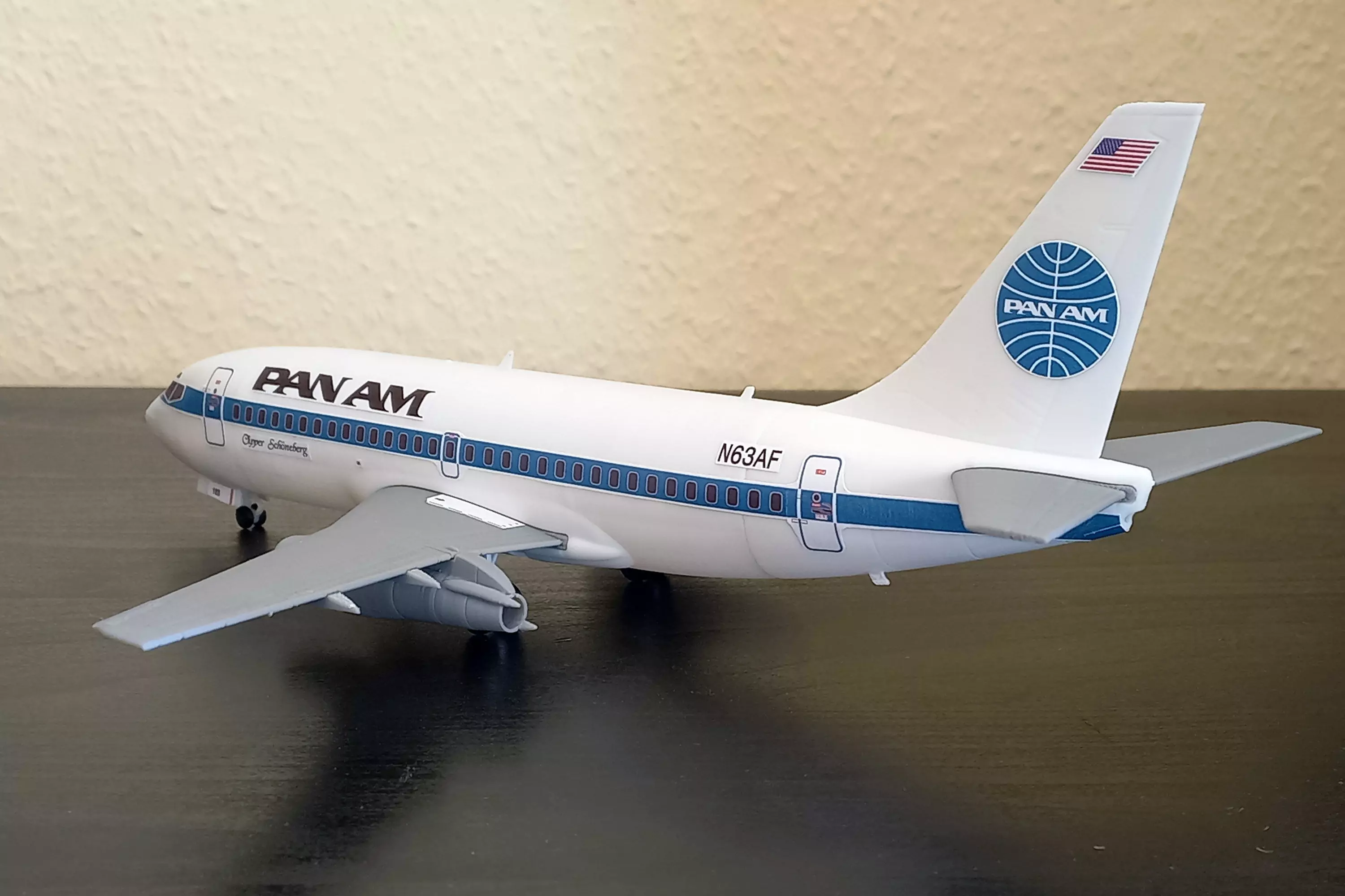 231212 Model kit Boeing 737-200 Down 3D print model_17