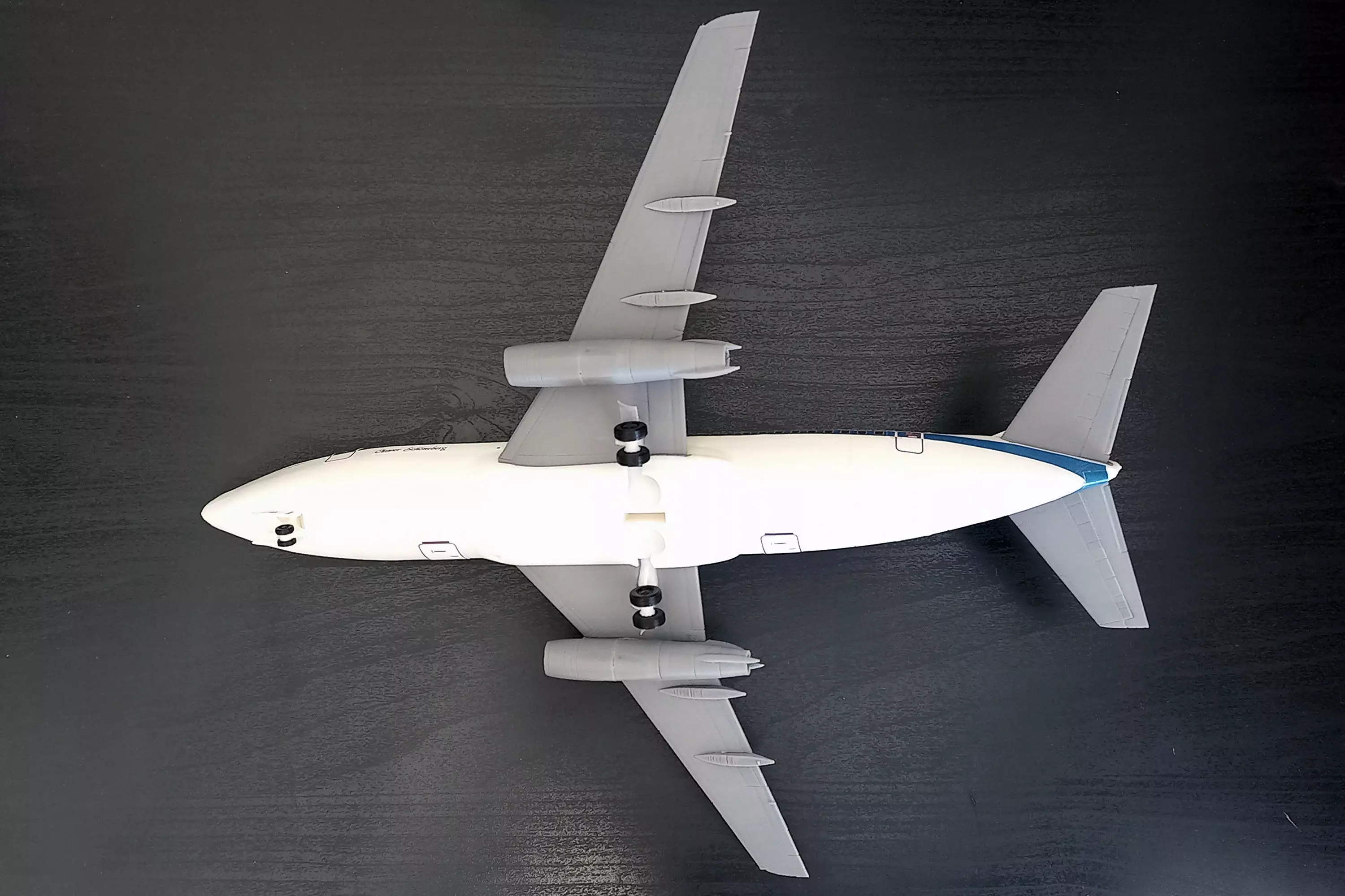 231212 Model kit Boeing 737-200 Down 3D print model_9