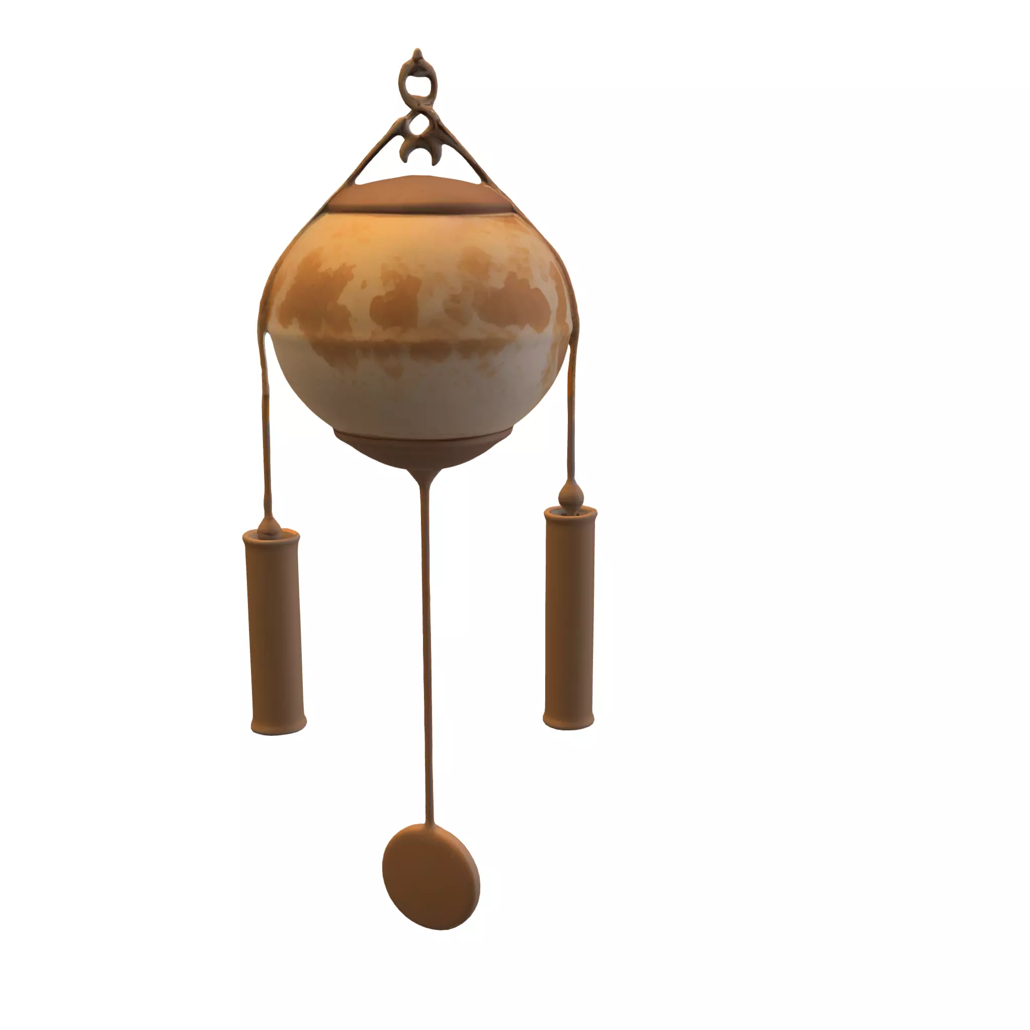 Hanging Wind Chime Low-poly 3D model_4