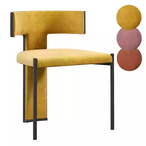 ZEFIR CHAIR Low-poly 3D model