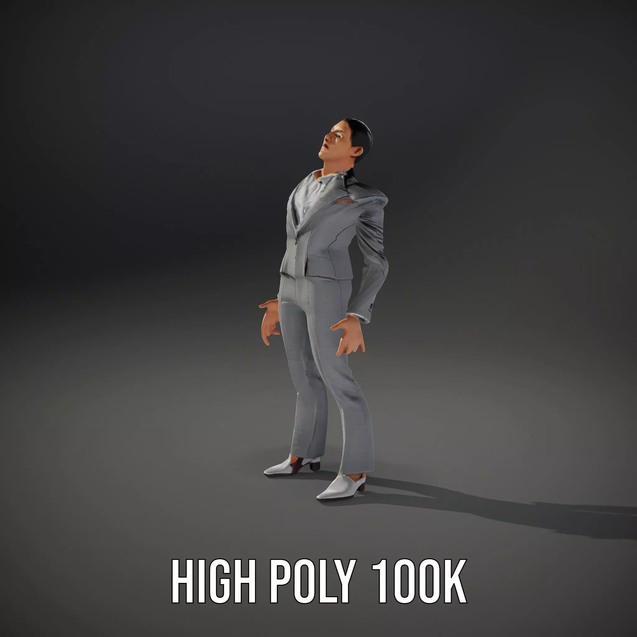Business Attire Female Model Pack for Presentations Low-poly 3D model_21