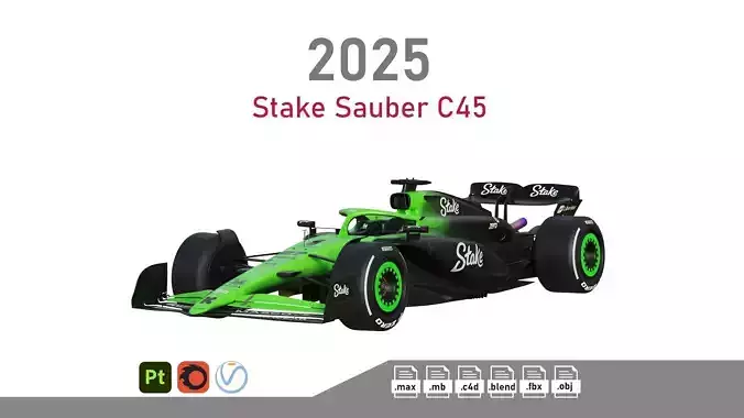 F1 Stake Sauber 2025 3D model