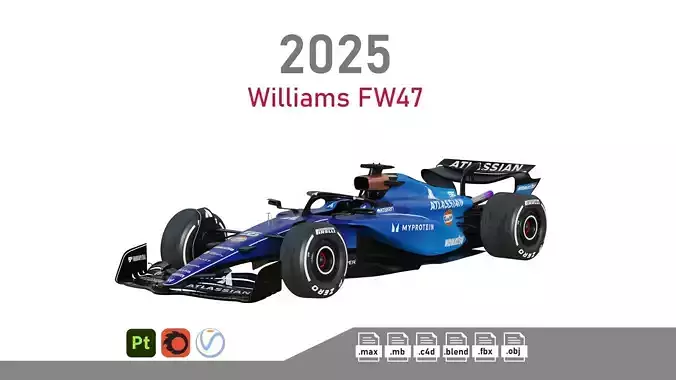 F1 Williams FW-47 2025 3D model
