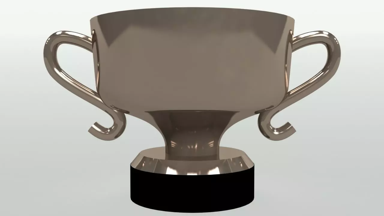 Basic Trophy 3D model_0