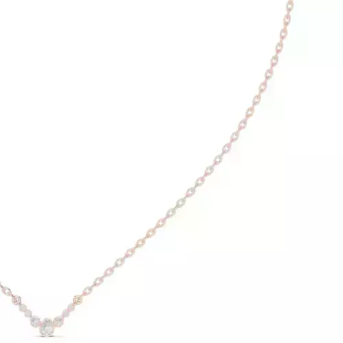 Pear And Round Bezel Set Pendant For A Necklace 3DM STL Video