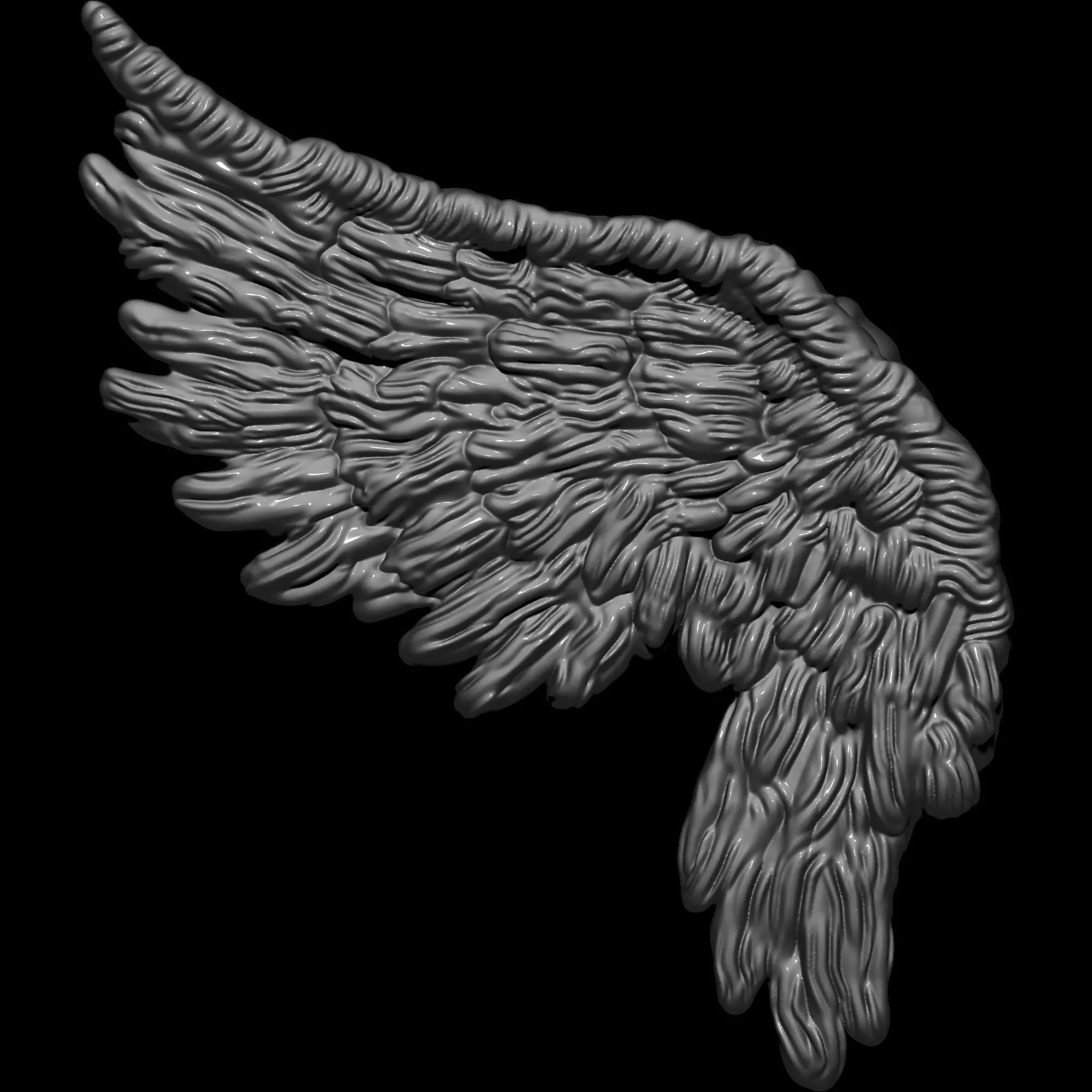 Wing pendant 2 3D print model_0