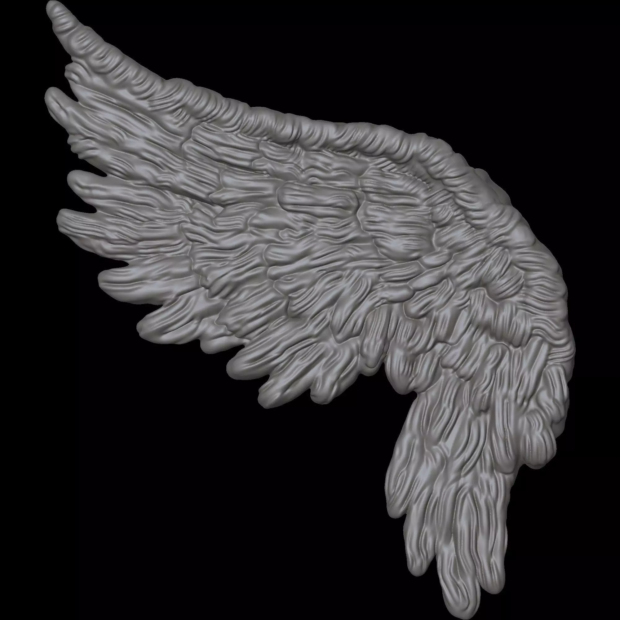 Wing pendant 2 3D print model_2