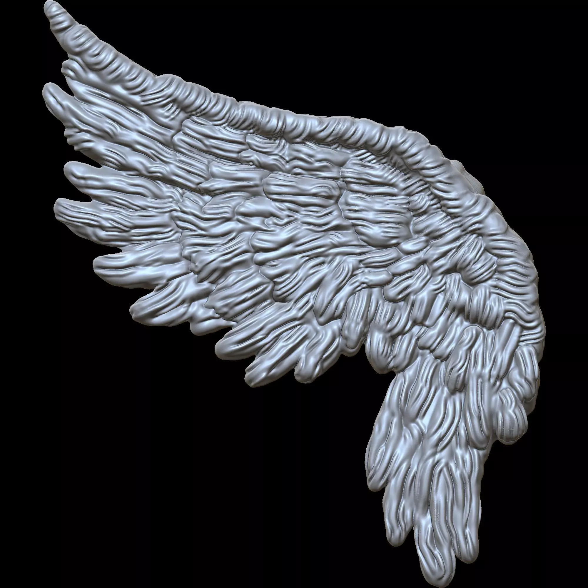 Wing pendant 2 3D print model_6