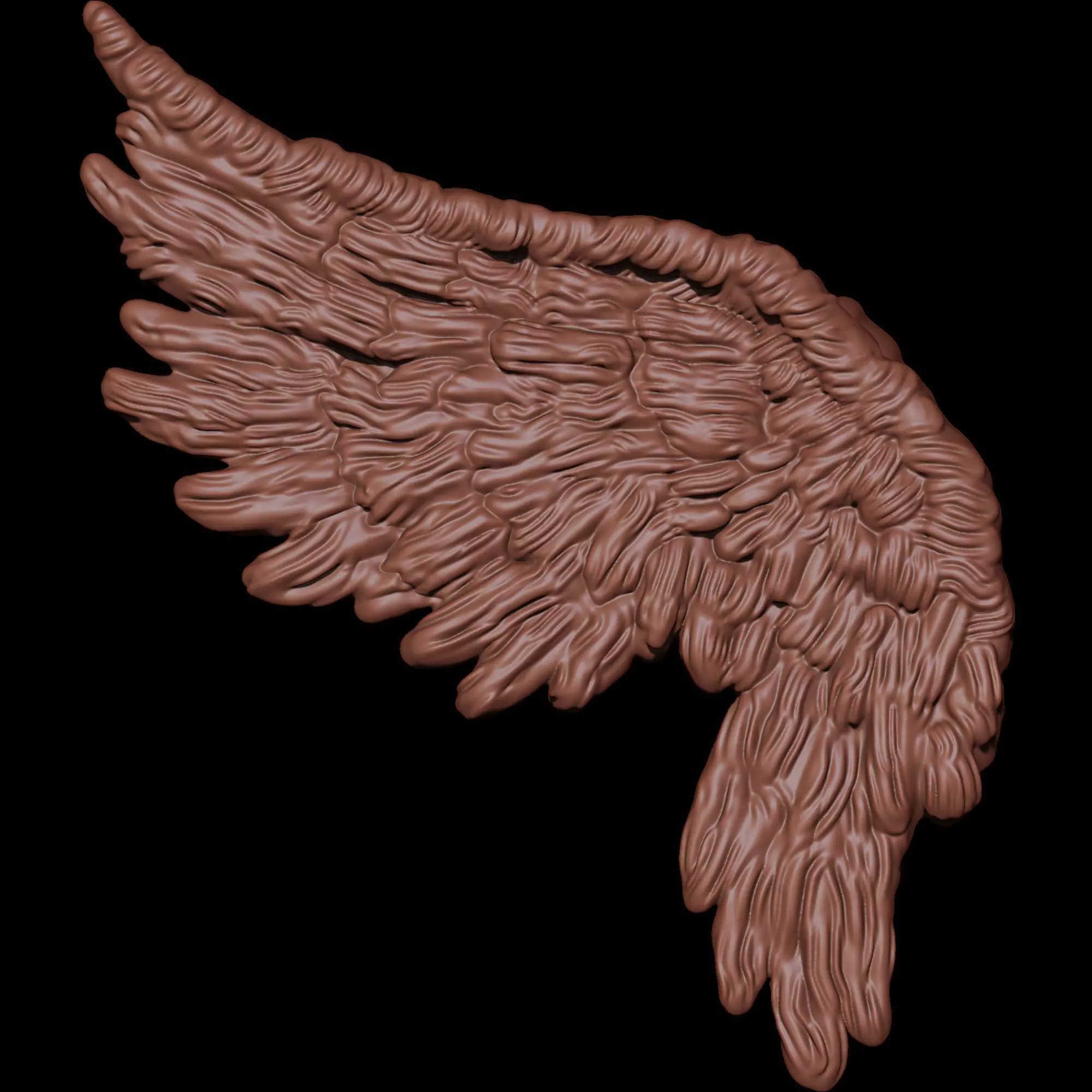 Wing pendant 2 3D print model_1