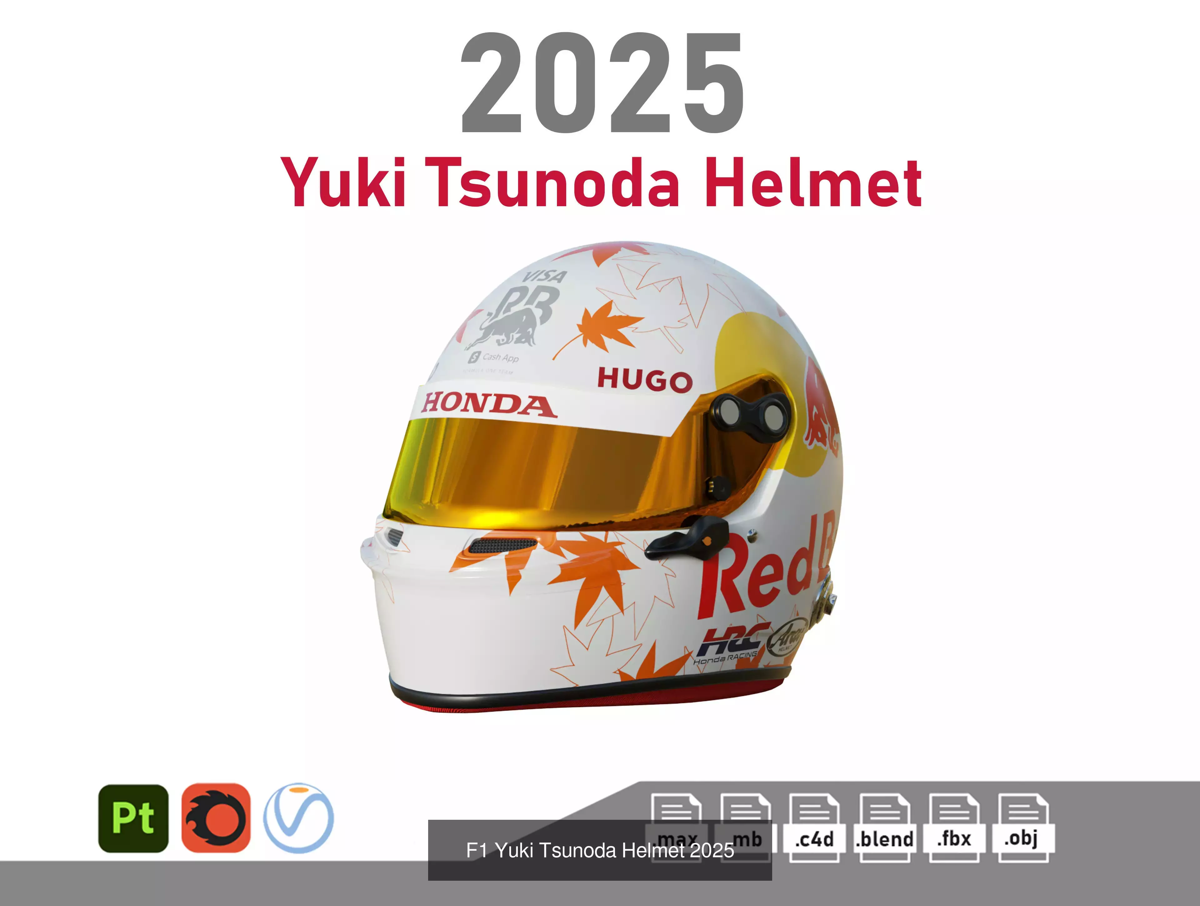 F1 Helmet Pack 2025 3D Model Collection_18