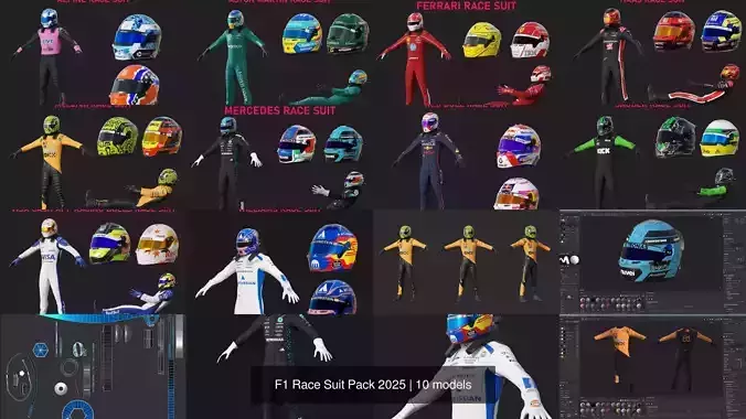 F1 Race Suit Pack 2025