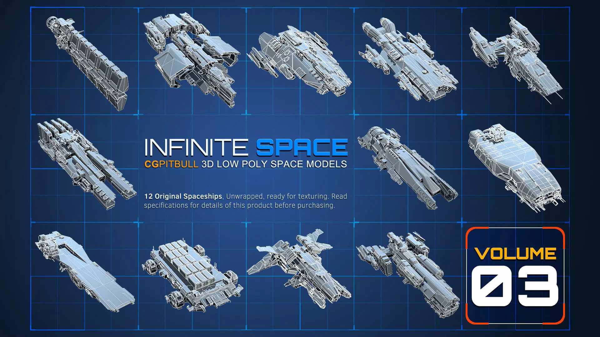 LOW - SPACE Vol03 Low-poly 3D model_9