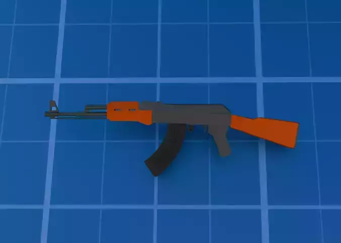 LOW POLY weapon model for games