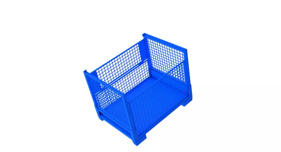 Collapsible Cage Pallet 3D model_4