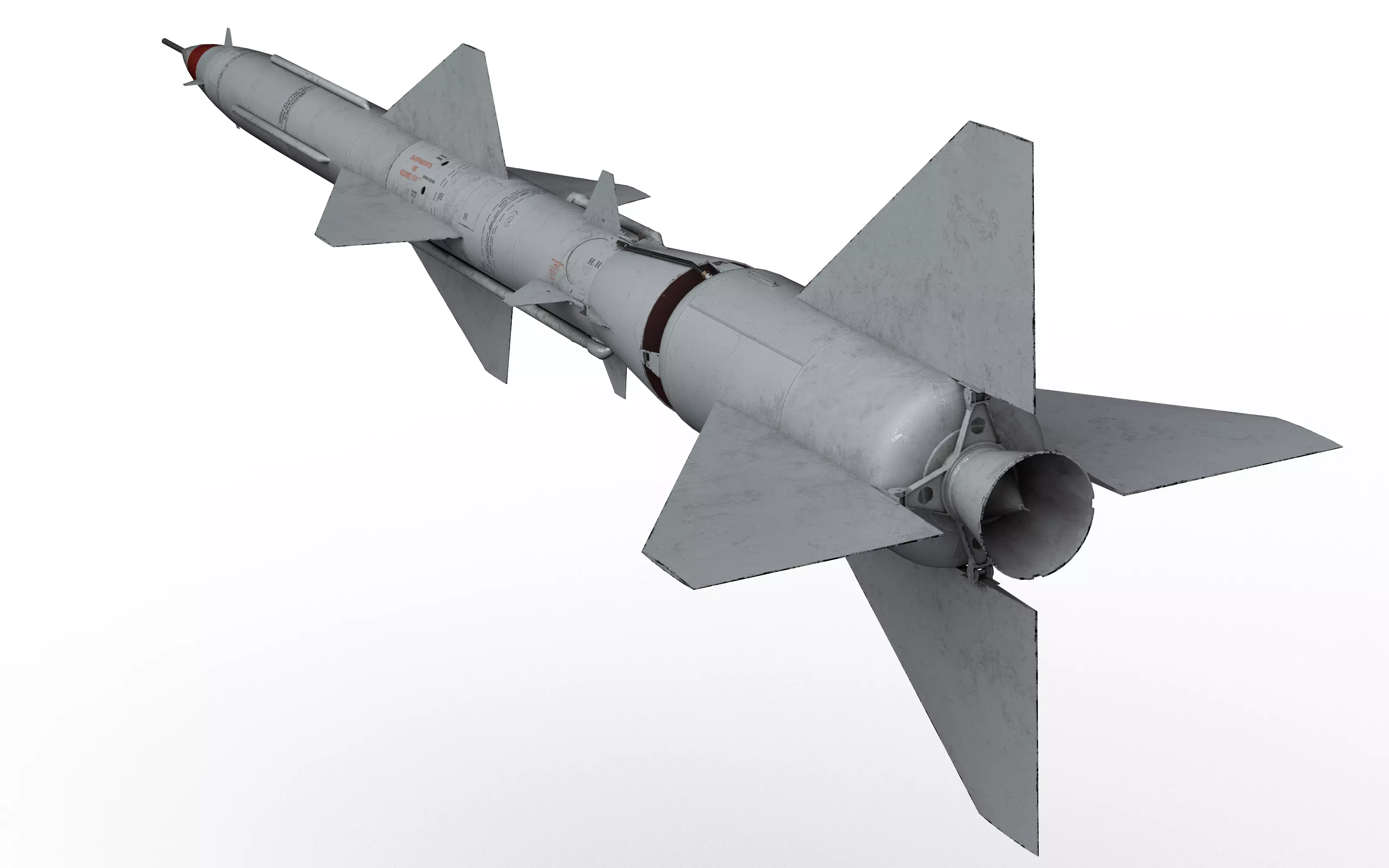 V-755 soviet cold war SA-2 Guideline Volhov SAM Low-poly 3D model_1