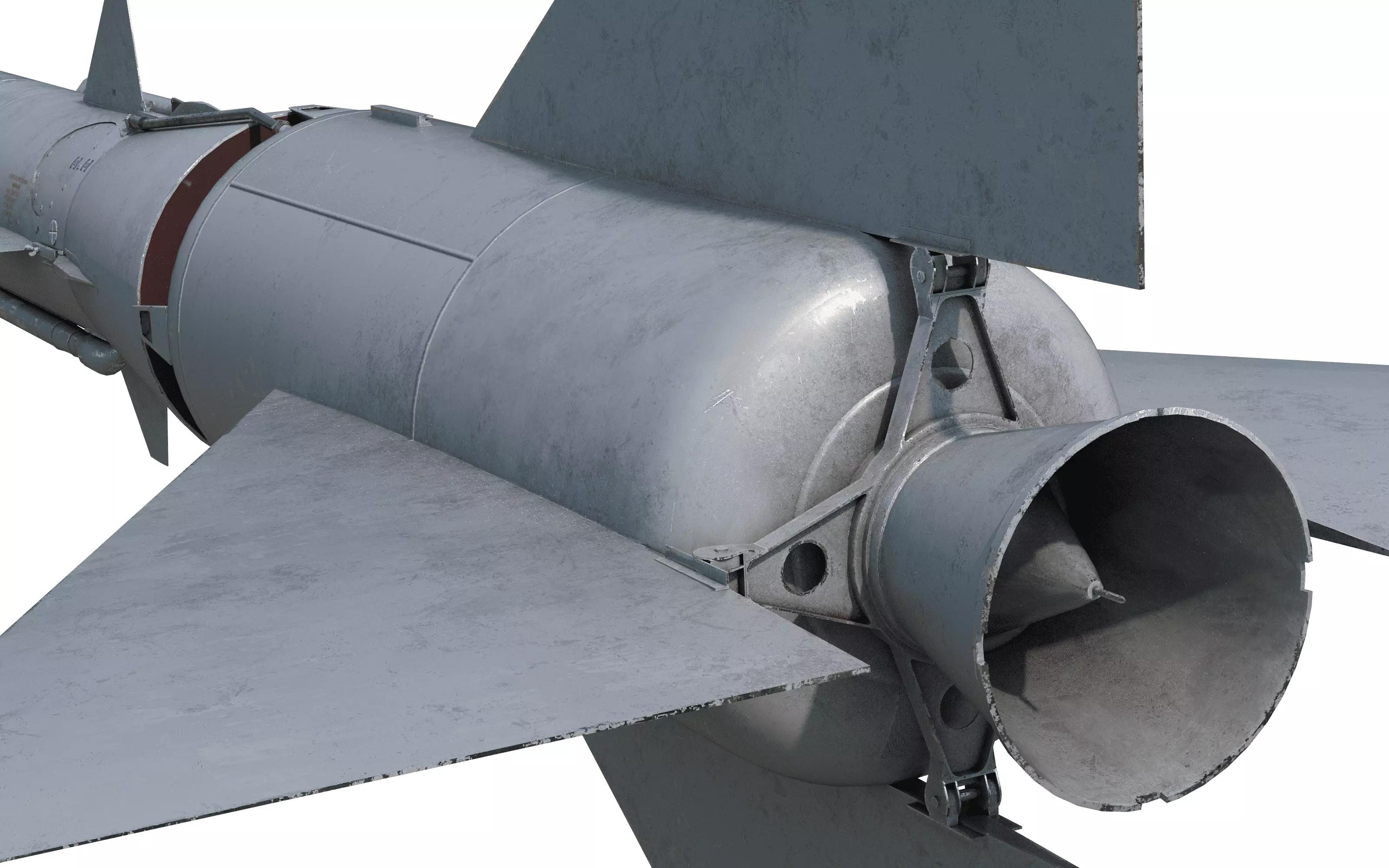 V-755 soviet cold war SA-2 Guideline Volhov SAM Low-poly 3D model_6