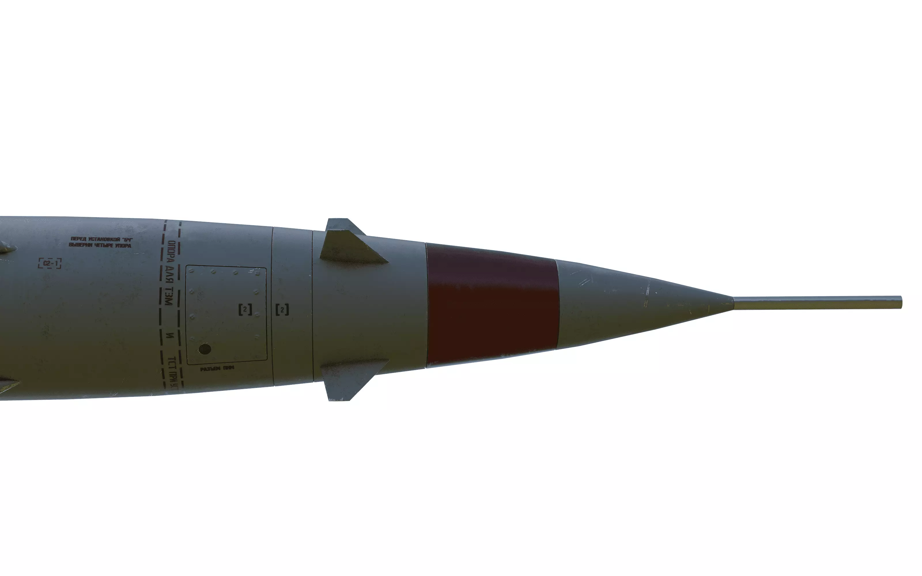 V-755 soviet cold war SA-2 Guideline Volhov SAM Low-poly 3D model_10