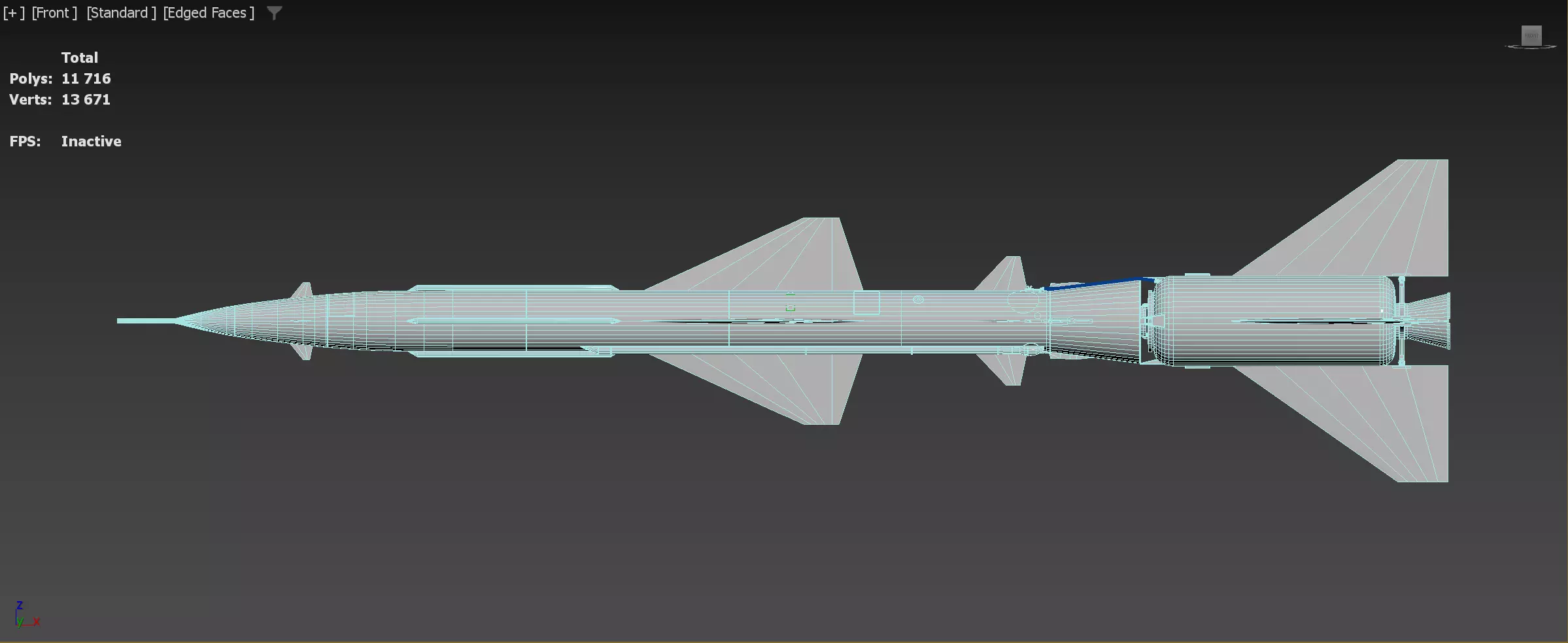 V-755 soviet cold war SA-2 Guideline Volhov SAM Low-poly 3D model_13