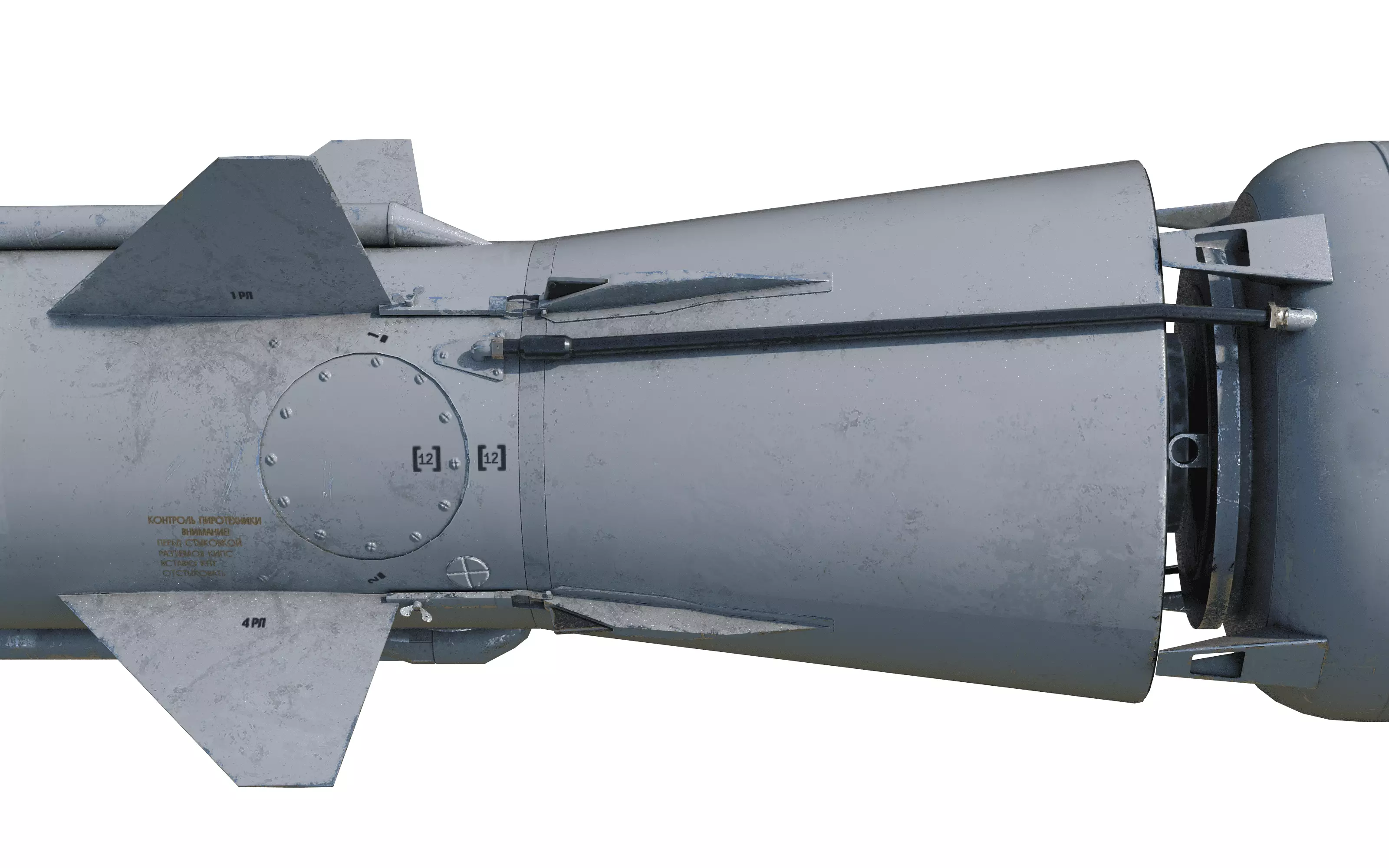 V-755 soviet cold war SA-2 Guideline Volhov SAM Low-poly 3D model_5