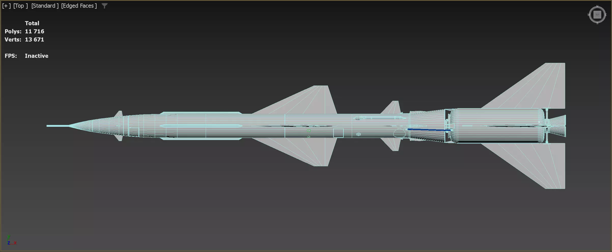 V-755 soviet cold war SA-2 Guideline Volhov SAM Low-poly 3D model_15