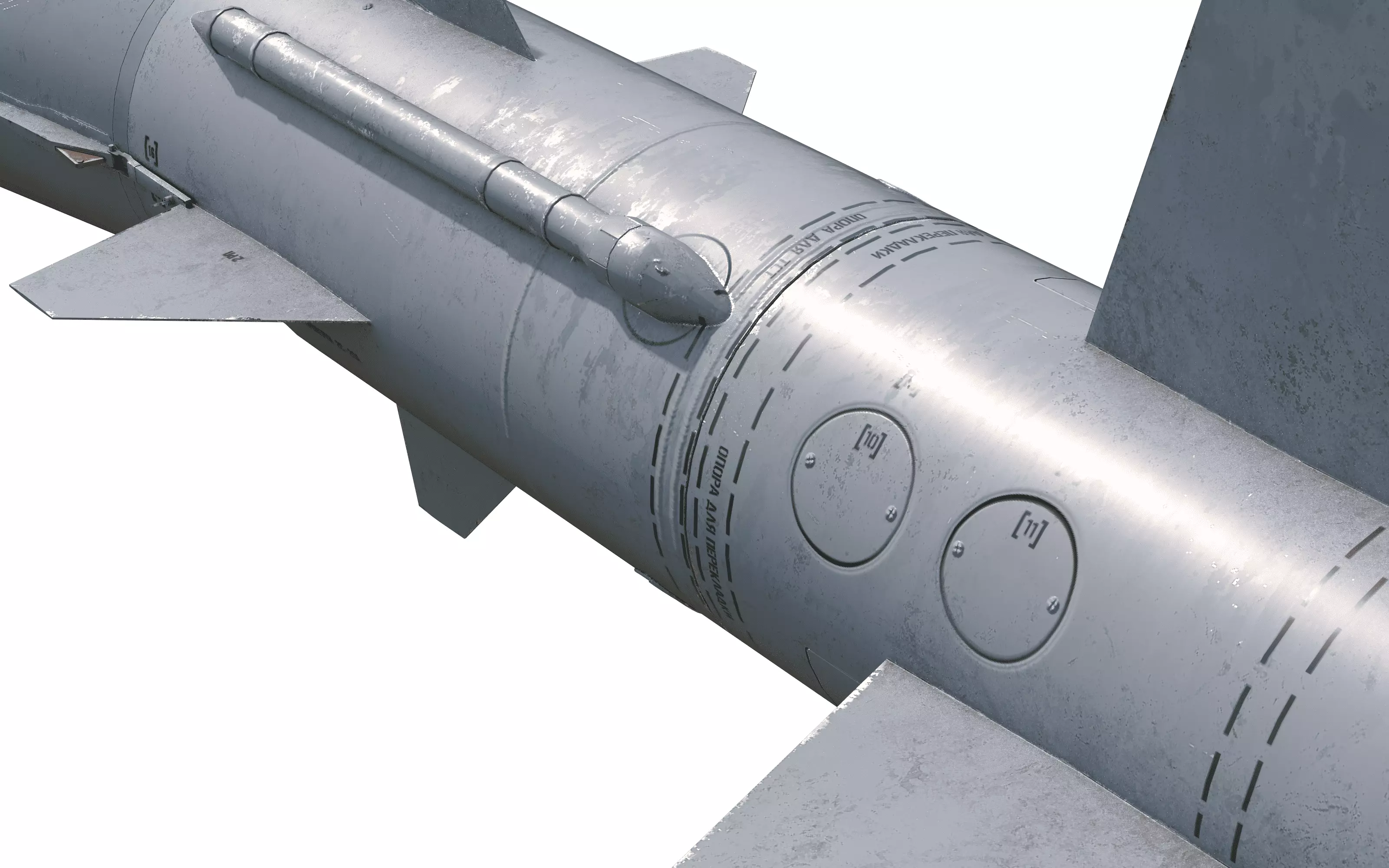 V-755 soviet cold war SA-2 Guideline Volhov SAM Low-poly 3D model_7