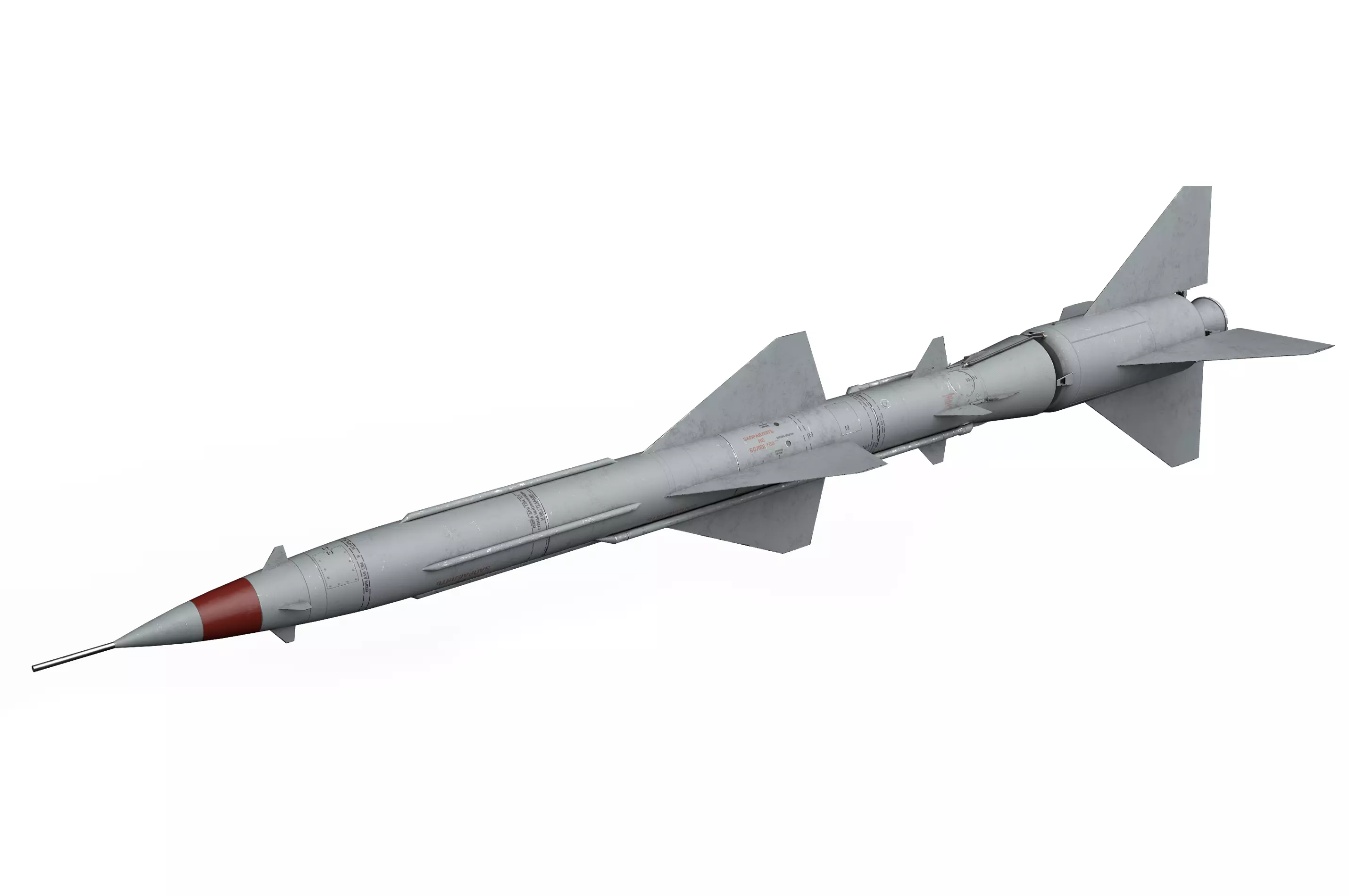 V-755 soviet cold war SA-2 Guideline Volhov SAM Low-poly 3D model_0