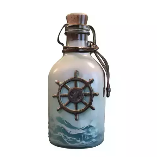 Nautical Steering Wheel Bottle