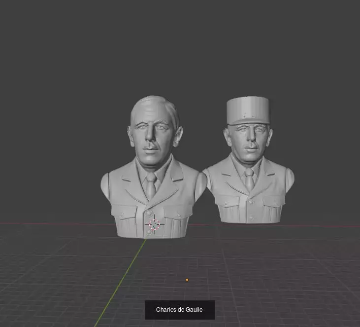 Leaders During the World war 2 3D Model Collection_3