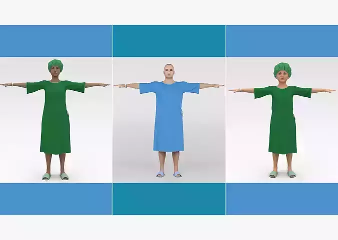 Patients in Green Gown Collection 