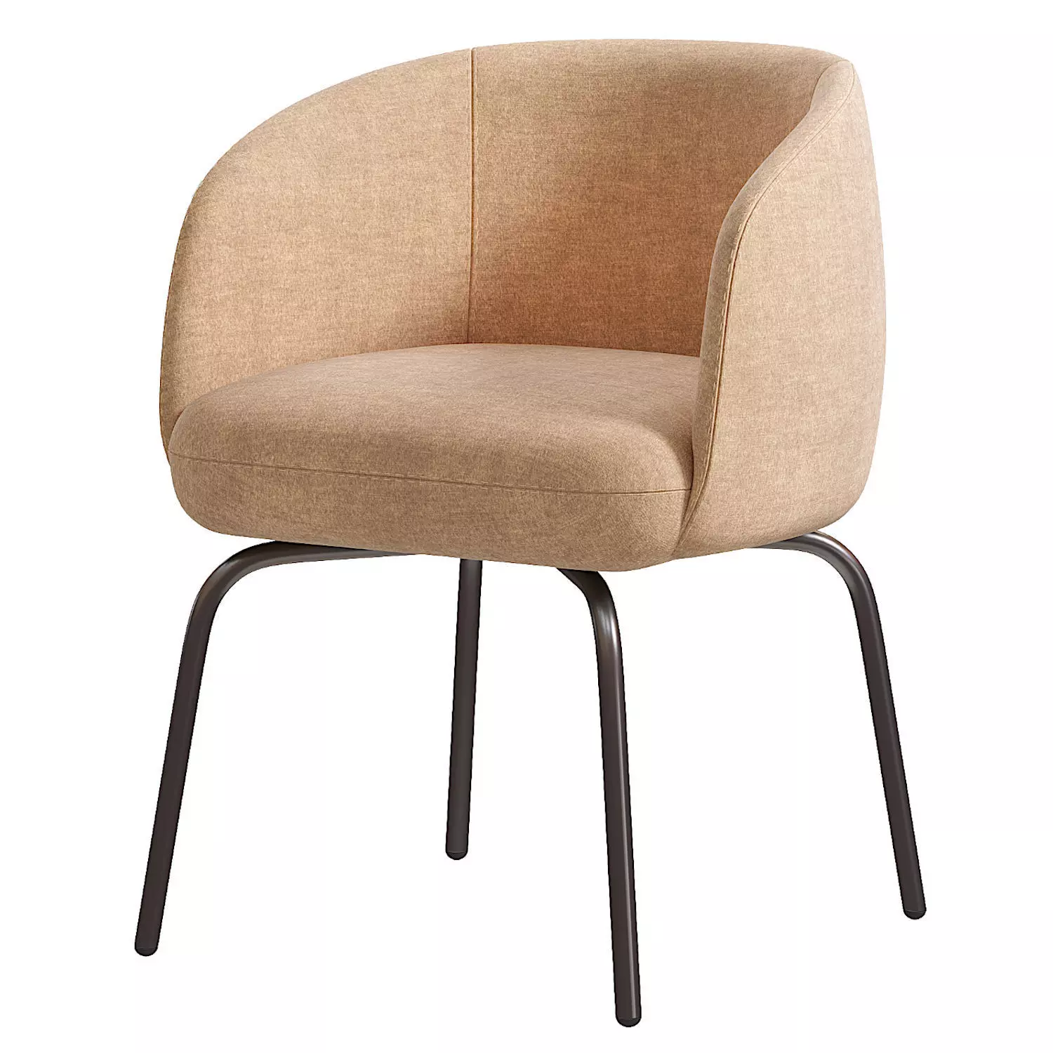 Nest Low Chair Low-poly 3D model_19