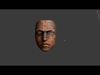 Carved Mask Low-poly 3D model_1