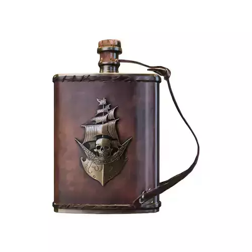 Pirate Ship Flask