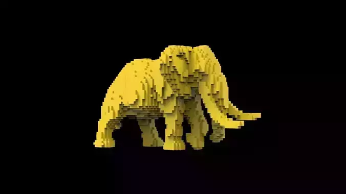 elephant voxel