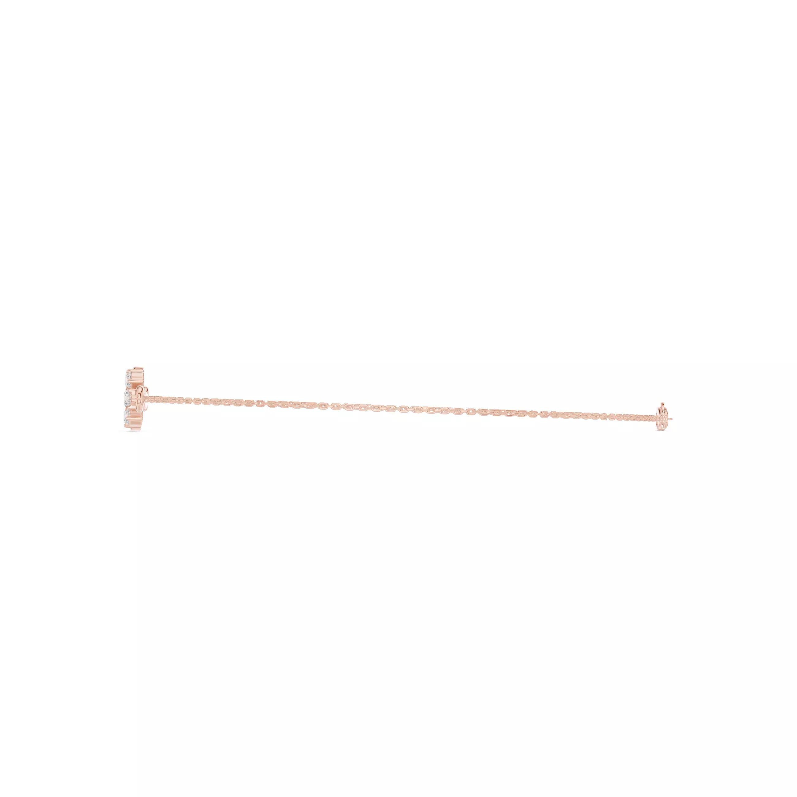 Round Diamond Leaf Design Bracelet 3DM STL Video 3D print model_5