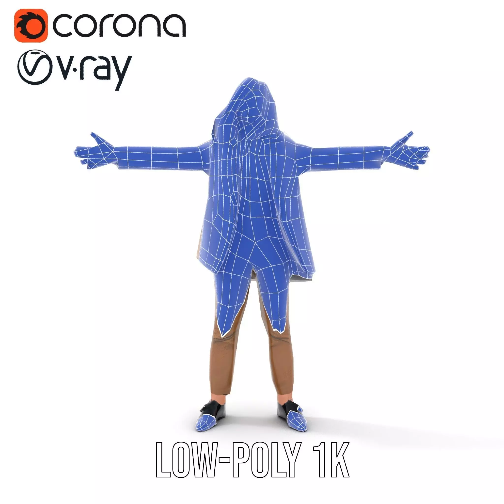 Businesswoman Brown Suit Model Pack Low-poly 3D model_20