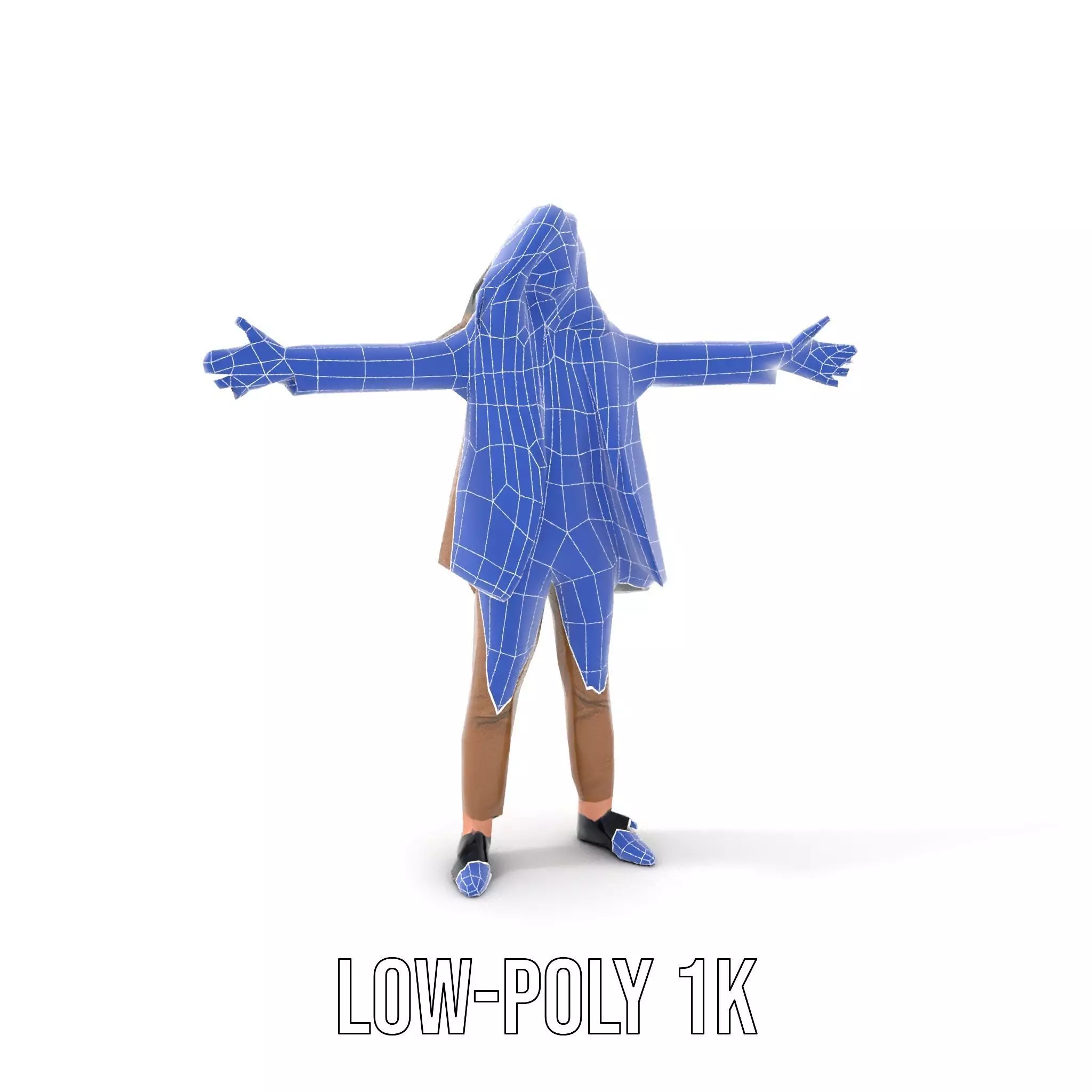 Businesswoman Brown Suit Model Pack Low-poly 3D model_12