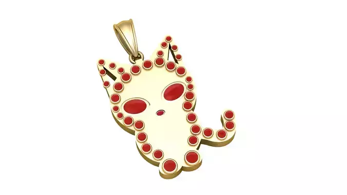 CAT GOLD PENDANT 