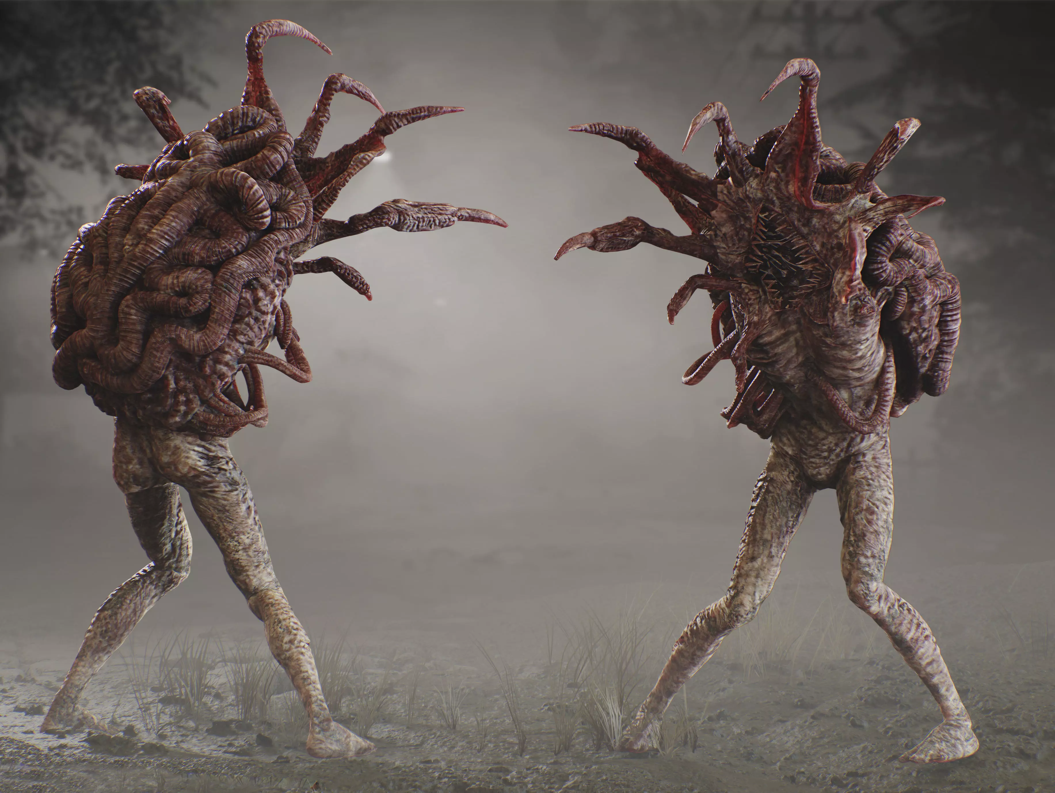 Mutated Creature Low-poly 3D model_0