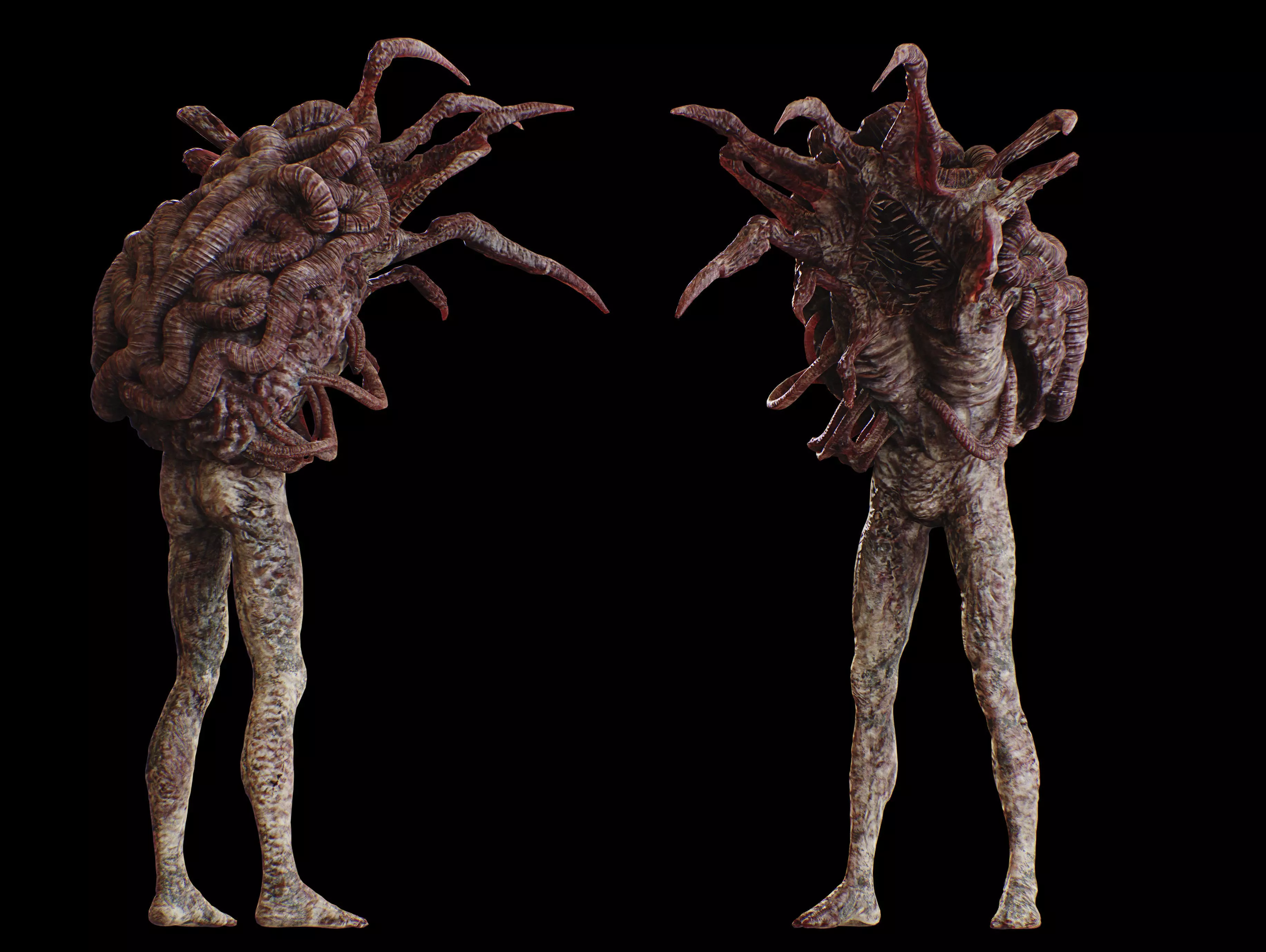 Mutated Creature Low-poly 3D model_10