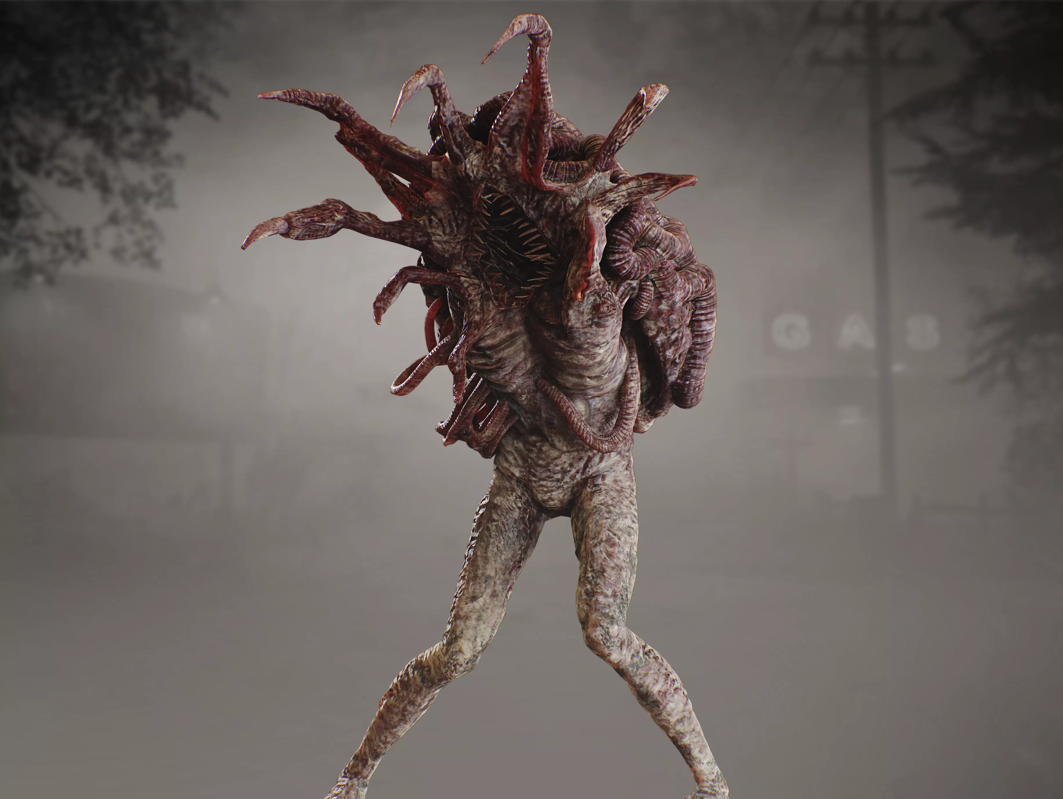 Mutated Creature Low-poly 3D model_3