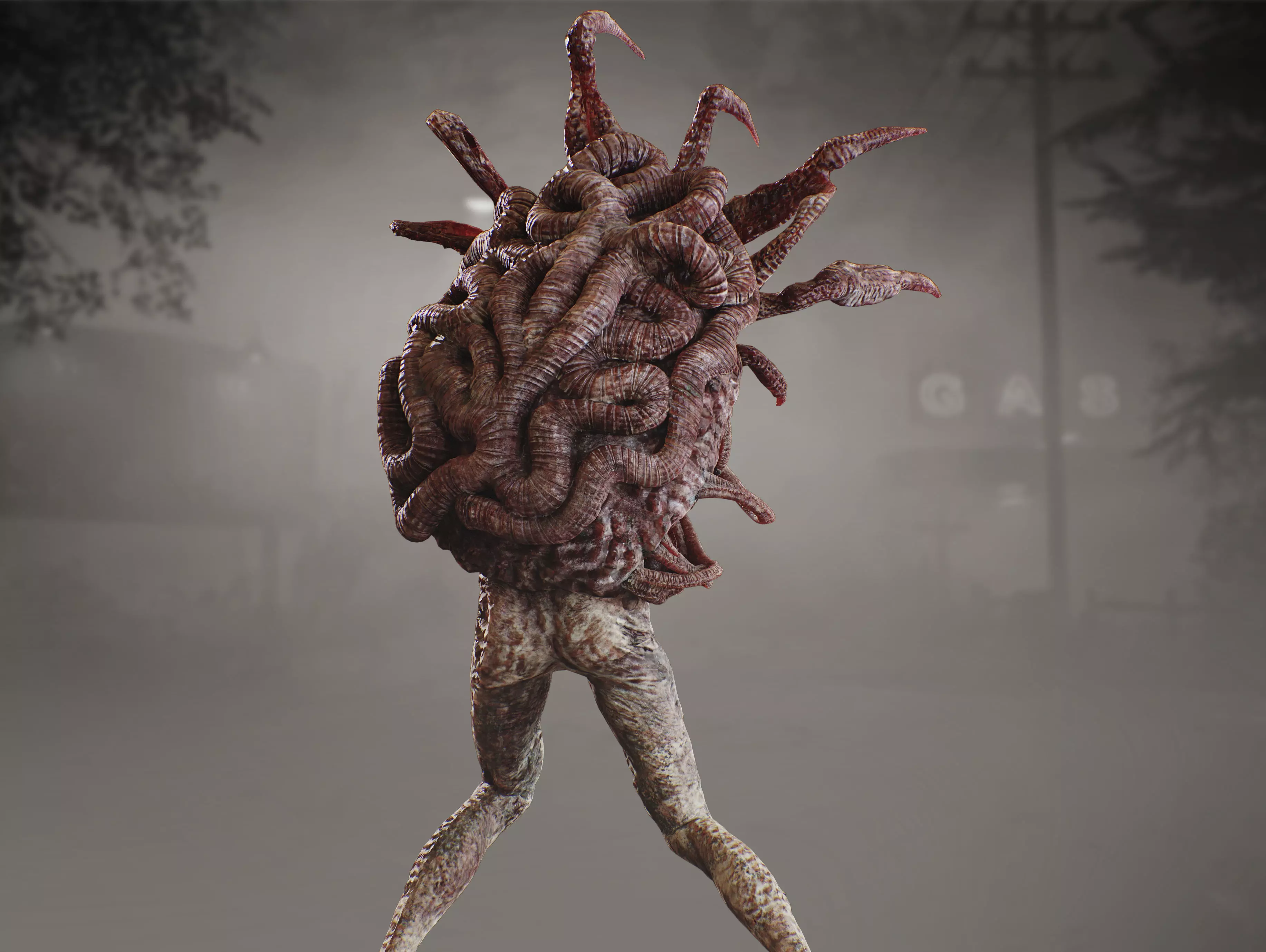 Mutated Creature Low-poly 3D model_5