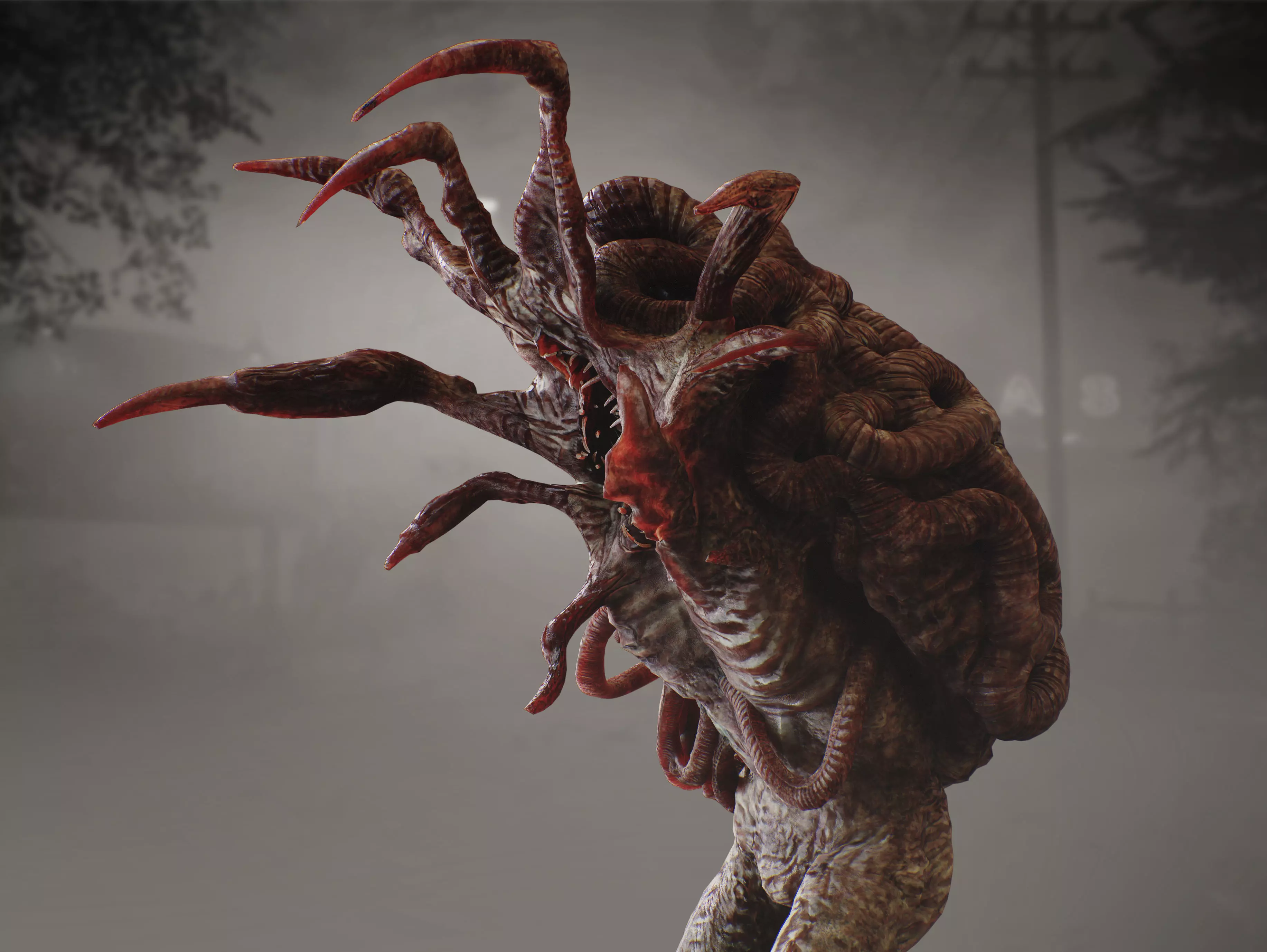 Mutated Creature Low-poly 3D model_7