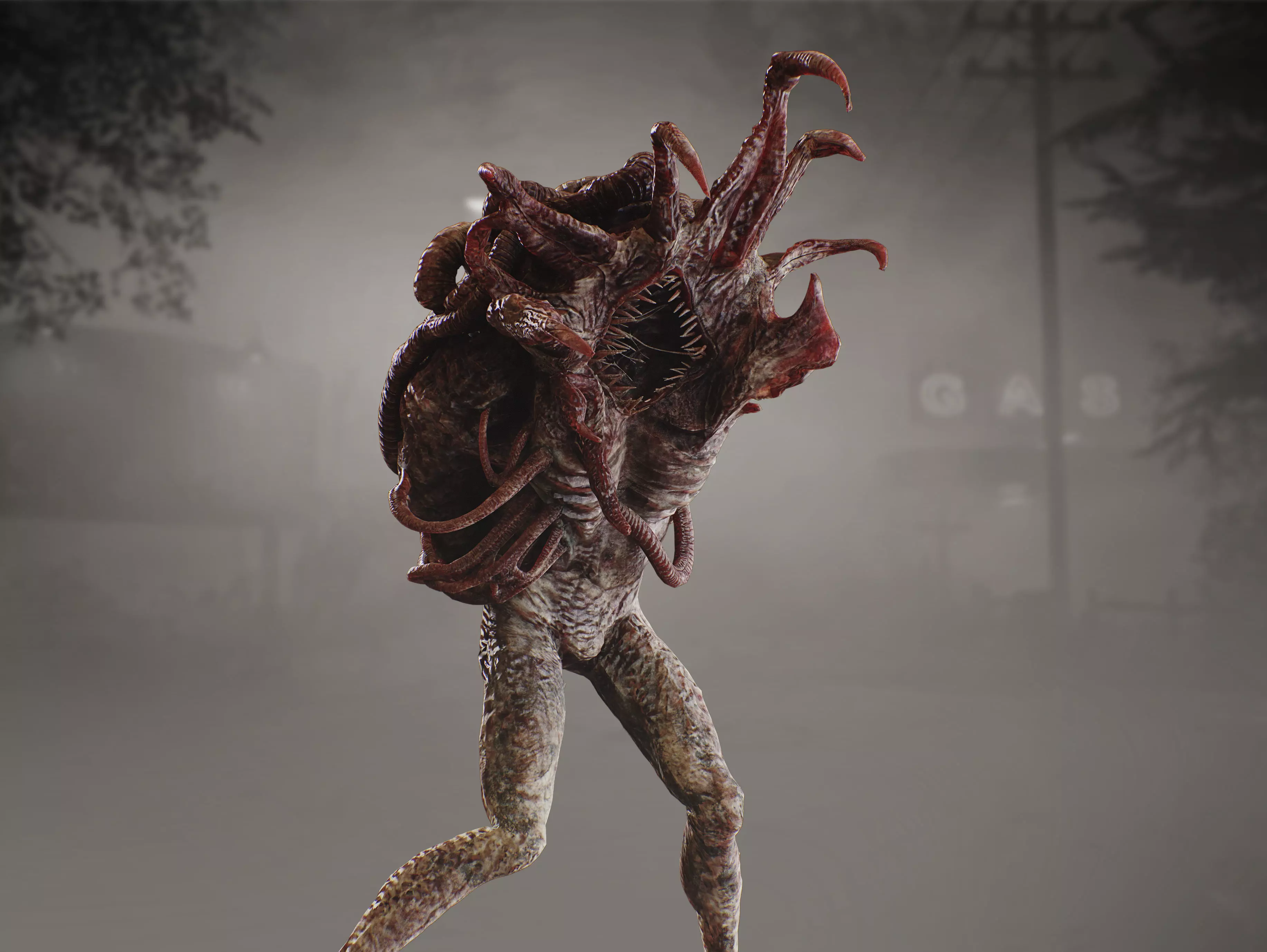 Mutated Creature Low-poly 3D model_4