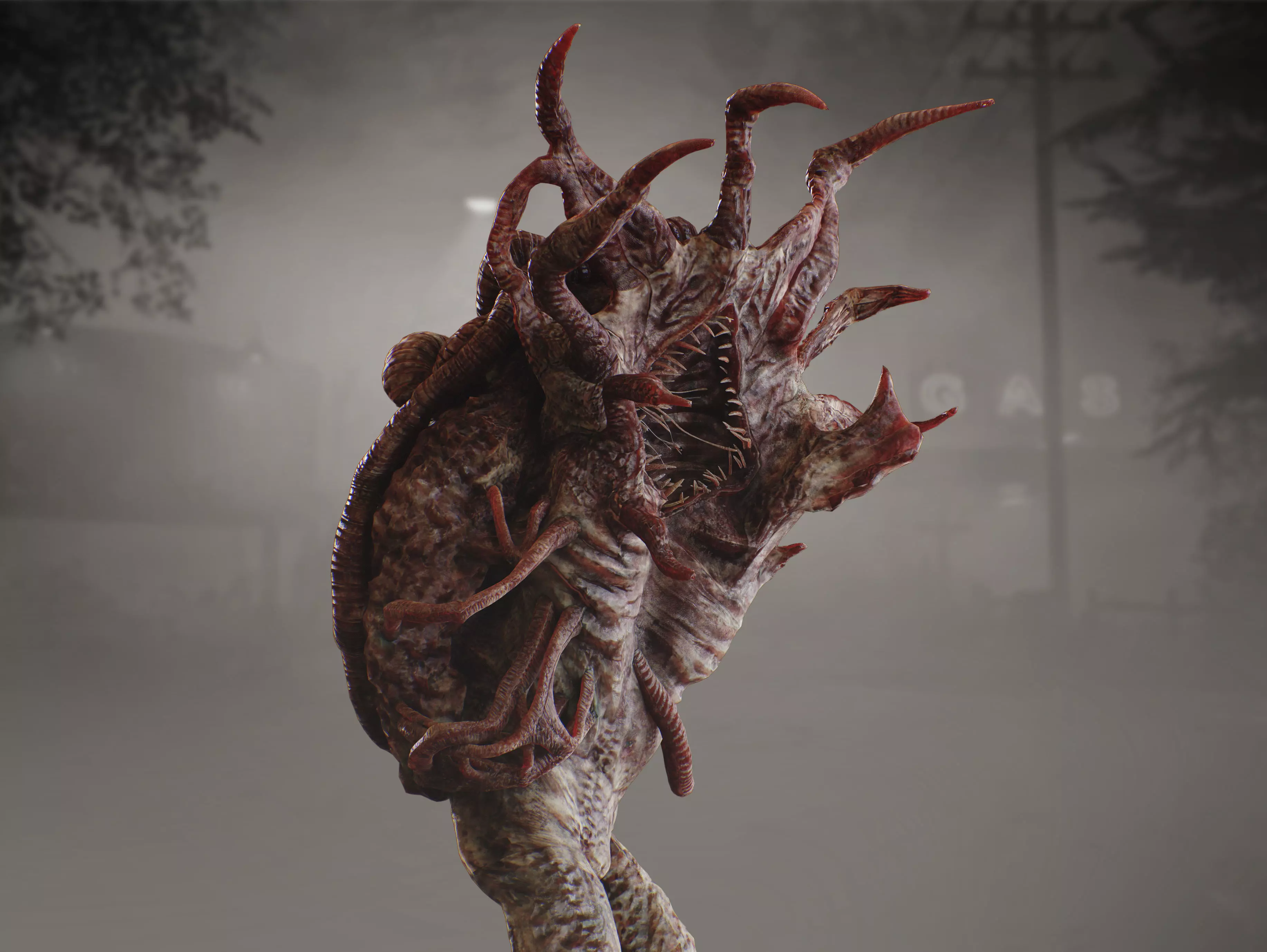 Mutated Creature Low-poly 3D model_9