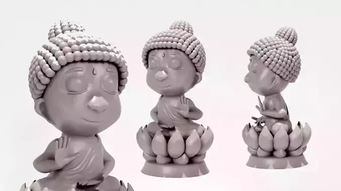 Buddha Relief STL 3D Model for CNC and 3D Printing