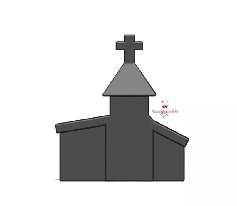 Church 3D print model_4