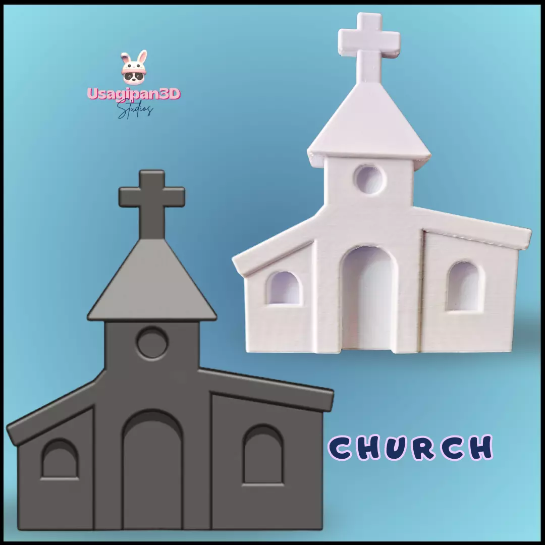 Church 3D print model_0
